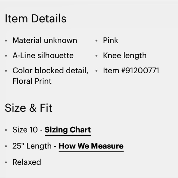 High waisted pink floral skirt - Picture 7 of 7